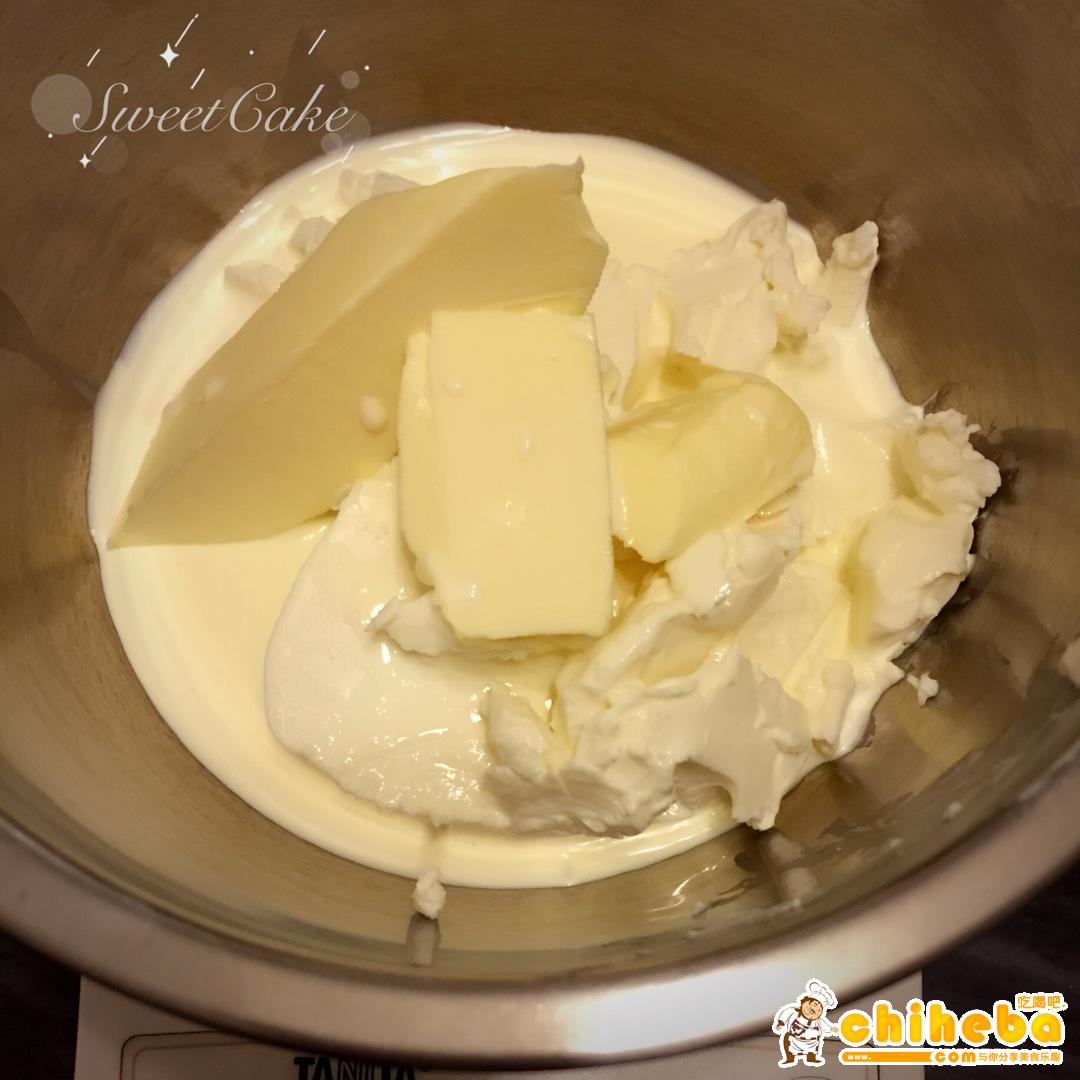 完美轻乳酪芝士蛋糕（不开裂、不回缩、不收腰、入口即融）的做法 步骤1